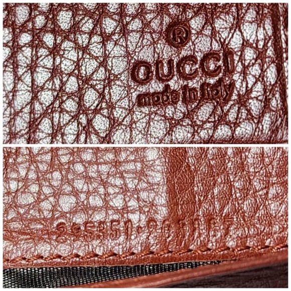 Authentic Gucci GG Canvas and Leather Continental Wallet Beige/Burgundy - Picture 5 of 16